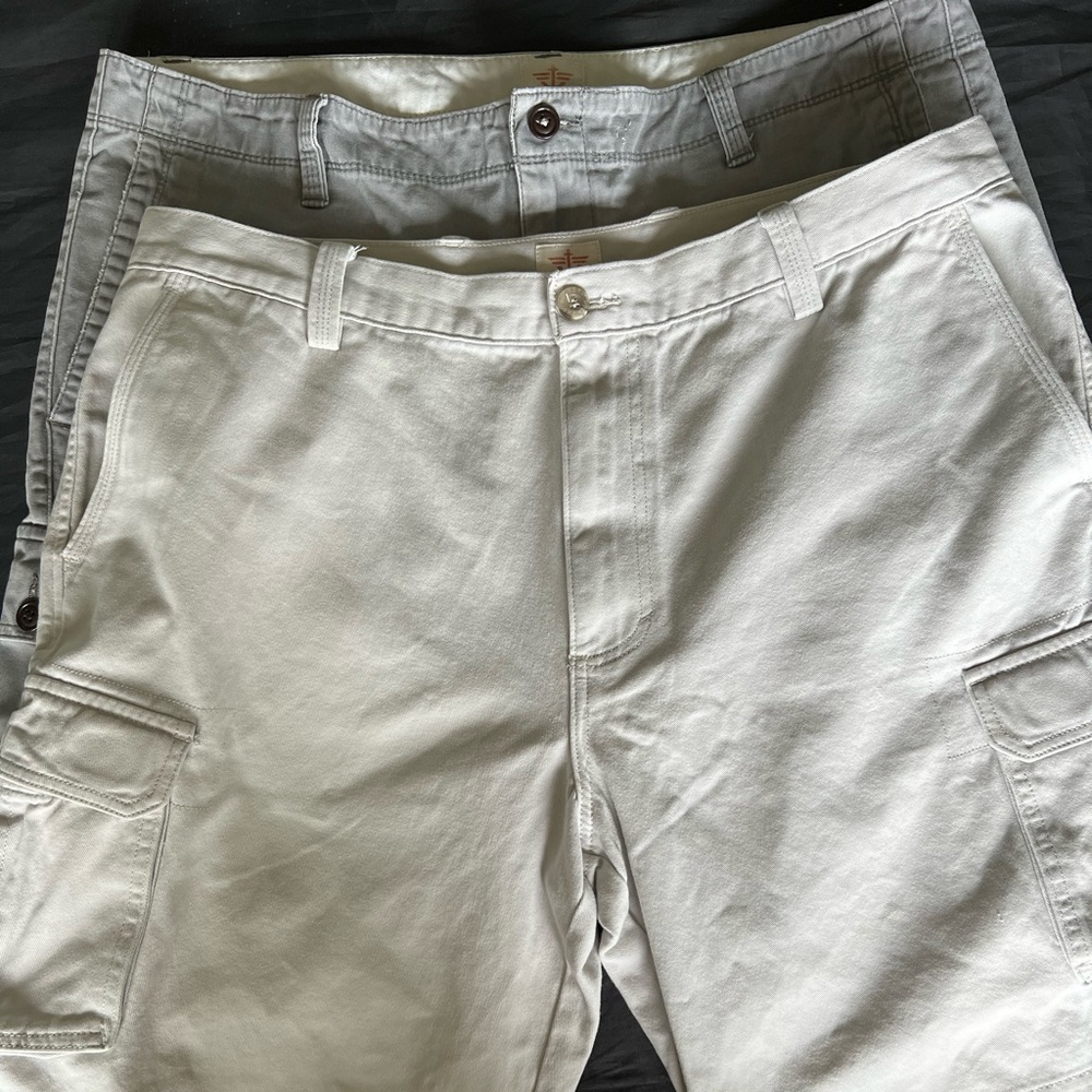2 pairs of cargo shorts size 38